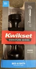 Kwikset Pismo Matte Black Bed/bath Square Door Knob New. Price: $22.50.