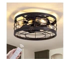 Pacific Core 16" Indoor Round Caged Low Profile Fan W/ Light & Remote New. Price: $132.00.
