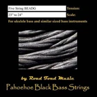 Kala Road Toad Music Pahoehoe 5-STRING U-bass Strings B-e-a-d-g Black RT-BASS-5 New. Price: $39.99.