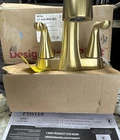 Pfister LF-048-MALBG Willa 4" Centerset 2-HANDLE Brushed Gold Bathroom Faucet Open. Price: $59.95.