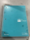 Office Depot Wirebound Notebook 8" X 10-1/2", Wide Ruled, 180 Sheets Teal Open. Price: $27.13.