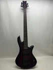 Transparent Purple Burst Schecter Stiletto STUDIO-5 5-STRING Bass Guitar Used. Price: $699.99.