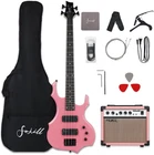Full Size 4 Four String Electric Bass Guitar 20W Amplifier Right Hand Beginn New. Price: $323.99.