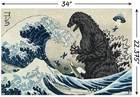 Trends International Godzilla - Great Wave Wall Poster, 34L X 22.4W, Unframed... New. Price: $14.99.