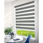 Chicology Zebra Roller Shades Room Darkening Gray 46 W X 72 Dual Layer Open. Price: $43.99.