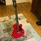 Dearmond Solid Body Red Electric Guitar 6-STRING Right-handed Dual Humbuckers Used. Price: $280.00.