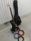 Washburn RB-2002 Hammerhead 4-STRING Electric Bass Guitar, Ibanez Amp, Cables Used. Price: $350.00.