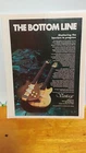 Vantage Bass Guitar 1980 Vintage Print Ad 11 X 8.5 Used. Price: $7.25.