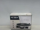 Victrola - Journey Bluetooth Suitcase Record Player Light Gray Open. Price: $69.66.