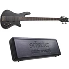 Schecter Stiletto STUDIO-5 See-thru Black Satin 5-STRING Bass + Hard Case New. Price: $1478.00.