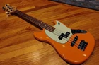 Fender Limited Edition Mustang Pj Short Scale Electric Bass Guitar Capri Orange Used. Price: $975.00.