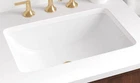 Signature Hardware SH129018WH Mangrove Undermount Bathroom Sink With Overflow New. Price: $39.99.