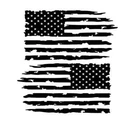 Tattered Distressed American Flag Decal Vinyl Sticker Set Of 2 Left Right Side New. Price: $40.91.