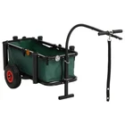 Beach Cart Bike Trailer Hand Truck For Fishing Camping Black Steel Vidaxl New. Price: $118.99.