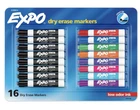 Newell Expo Low Odor Dry Erase Markers, Chisel Tip, Assorted, 16 Count. Price: $16.99.