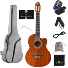 Winzz AC309CE 39 Inches Cutaway Nylon-string Classical Electric Guitar Build-in Brand. Price: $175.89.