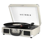 Journey Suitcase Record Player - Light Grey Factory Direct New. Price: $49.99.