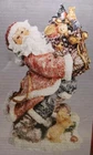Holiday By Kirkland's Vintage Santa Figurine Statue With Basket Of Gifts & Dog Used. Price: $16.99.