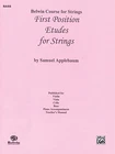 First Position Etudes For Strings: Bass (belwin Course By Samuel Applebaum Like. Price: $28.95.