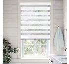 Chicology Zebra Roller Shade Basic Arctic Cordless Dual Layer 57"W 72"L 57X72 New. Price: $50.00.
