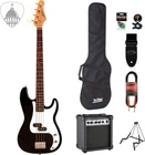 Austin Classic Double Cutaway Electric Bass Black Finish Bundle With 10 Watt ... New. Price: $388.99.