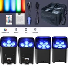 Uking Led Par Uplight 6X18W Rgbwa Uv Battery Wash Lights For Wedding New. Price: $179.99.