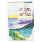 Hallmark Birthday Card (watercolor Mountains) New. Price: $13.62.