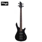 Stagg Size 4-STRING Fusion Electric Bass Guitar Black Finish BC300 3/4-BK New. Price: $279.99.