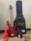 Ibanez GSRM20 Gio Mikro Short Bass With Honeytone Mini Amp And Ernie Ball Strap Used. Price: $229.00.