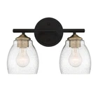 Minka Lavery 2432 Winsley Light 14"W Vantage Bathroom Vanity - Coal / Stained New. Price: $89.00.