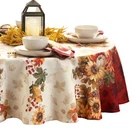 70" Round "swaying Leaves" Fall Seasonal Holiday Tablecloth Multi Color New. Price: $25.39.