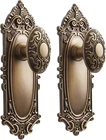 Signature Hardware 953547-DU Valma Solid Brass Dummy Set Door Knob Antique Open. Price: $43.99.