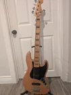 Squier Classic Vibe '70S Jazz Bass 5-STRING Guitar Natural Finish Used. Price: $360.00.