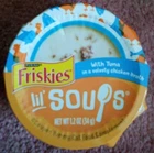 Friskies Lil Soups W/ Tuna In Velvety Chicken Broth Cat Food Complement 1.2 Oz New. Price: $6.99.