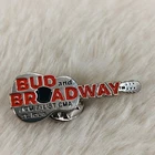 Bud And Broadway St Louis Country Radio Show Advertising Guitar Lapel Pin Used. Price: $9.99.