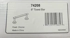 Delta 74208 Altado 8" Towel Bar - Chrome Open. Price: $19.99.