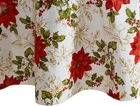 Home Fashions Christmas Poinsettia Grace Water- And Stain-resistant Vinyl Tablec New. Price: $28.99.
