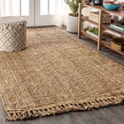 Jonathan Y Handwoven Jute Fringe Natural Indoor Area Rug, 5X8, Pata, Bohemian... New. Price: $172.79.