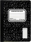 Sewn Marble Composition Book, Black/white, College Rule, 9.75 X 7.5 Inches, 100 New. Price: $14.95.