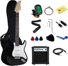 Beginner Series 39-INCH Electric Guitar With 10-WATT Amp, Case, Strap, Cable, New. Price: $179.99.