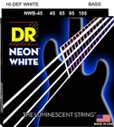 Dr NWB-45 Neon White Bass Guitar Strings; Gauges 45-105 New. Price: $31.99.