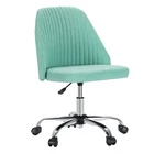 Office Armless Chairs Cute Fabric Desk Adjustable Height Swivel Wheel New. Price: $56.60.