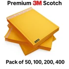 Kraft Bubble Mailers Padded Envelope Seal 9.5X13.5 Size #4 3M Scotch Bulk Pack New. Price: $24.90.