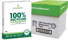 Printworks 100% Recycled Printer Paper 8.5" X 11" White - 20 Lb Copy & Multipurp New. Price: $55.82.