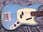 Fender Mustang Bass 1967 Blue Vintage Short Scale Guitar Used. Price: $5600.00.