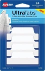 Ultra Tabs(r) Repositionable Margin 2.5X1IN White 24 Tabs/pk - 1EA New. Price: $8.56.