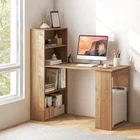 Writing Workstation Computer Desk Office W/6-TIER Storage Shelves Natural New. Price: $109.99.