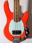 Sterling By Music Man Stingray RAYSS4 Short-scale Bass Guitar Fiesta Red Used. Price: $399.95.