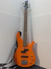 Mitchell MB100 Short Scale Solid Body Electric Bass Orange Used. Price: $159.99.