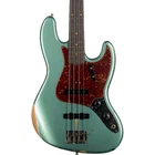 Fender Custom Shop 1960 Jazz Bass Relic - Faded Aged Sherwood Green Metallic Used. Price: $3499.99.